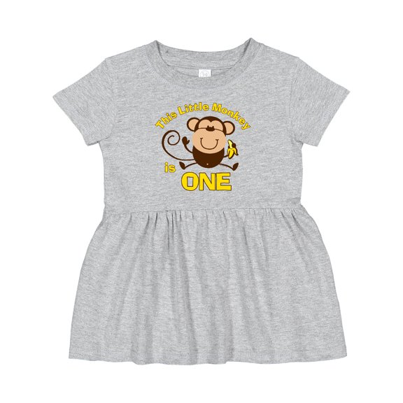 Inktastic Little Monkey 1st Birthday Boy Girls Baby Dress