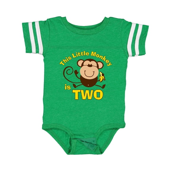 Inktastic Little Monkey 2nd Birthday Boy Boys Baby Bodysuit