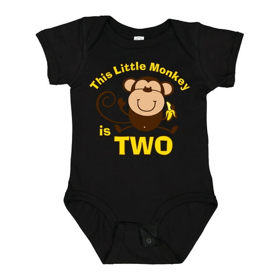 Inktastic Little Monkey 2nd Birthday Boy Boys Baby Bodysuit