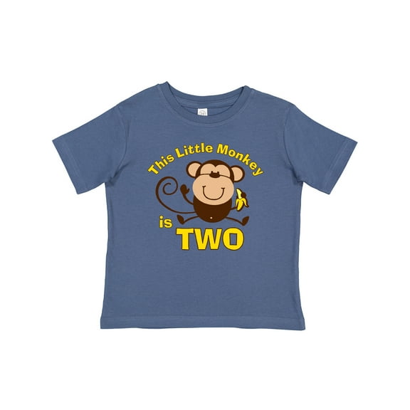 Inktastic Little Monkey 2nd Birthday Boy Boys Baby T-Shirt