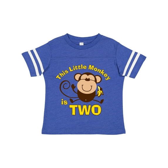 Inktastic Little Monkey 2nd Birthday Boy Boys Toddler T-Shirt