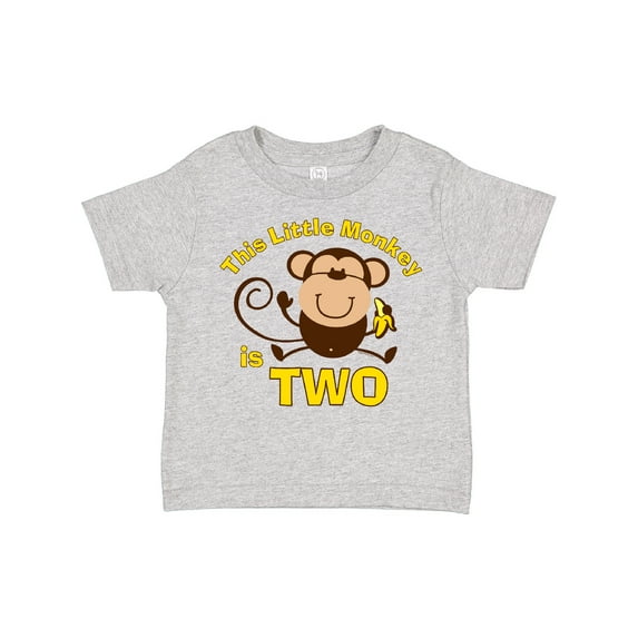 Inktastic Little Monkey 2nd Birthday Boy Boys Toddler T-Shirt