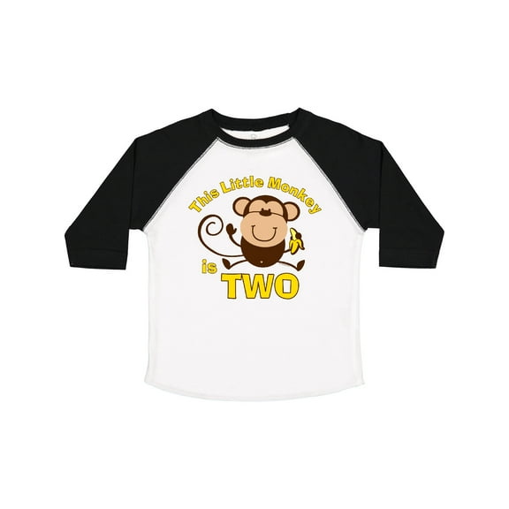 Inktastic Little Monkey 2nd Birthday Boy Boys Toddler T-Shirt