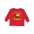 thumbnail image 1 of Inktastic Little Monkey 3rd Birthday Boy Boys Long Sleeve Toddler T-Shirt, 1 of 5