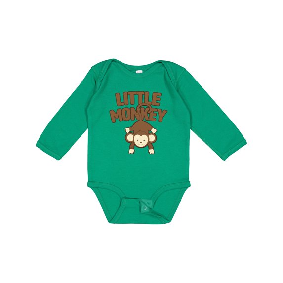 Inktastic Little Monkey Boys or Girls Long Sleeve Baby Bodysuit