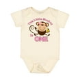 thumbnail image 1 of Inktastic Little Monkey Girl 1st Birthday Girls Baby Bodysuit, 1 of 5