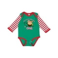 thumbnail image 1 of Inktastic Little Monkey Girl 1st Birthday Girls Long Sleeve Baby Bodysuit, 1 of 5