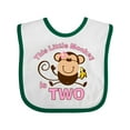thumbnail image 1 of Inktastic Little Monkey Girl 2nd Birthday Girls Baby Bib, 1 of 4