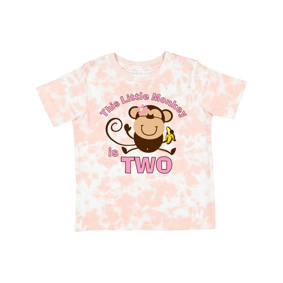 Inktastic Little Monkey Girl 2nd Birthday Girls Toddler T-Shirt