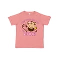 thumbnail image 1 of Inktastic Little Monkey Girl 4th Birthday Girls Toddler T-Shirt, 1 of 5