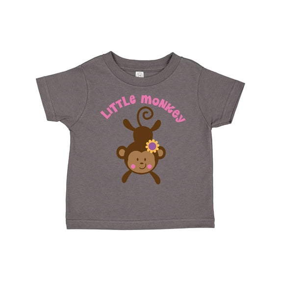 Inktastic Little Monkey Girl Girls Toddler T-Shirt