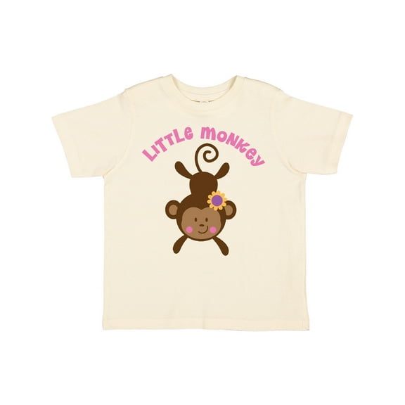 Inktastic Little Monkey Girl Girls Toddler T-Shirt