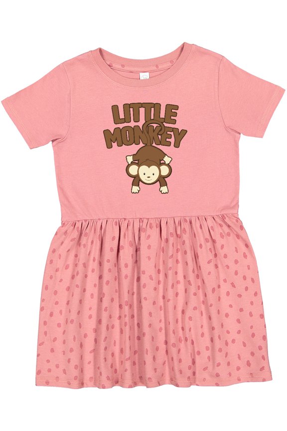 Little Monkey Girls Toddler Dress