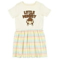 thumbnail image 1 of Inktastic Little Monkey Girls Toddler Dress, 1 of 5