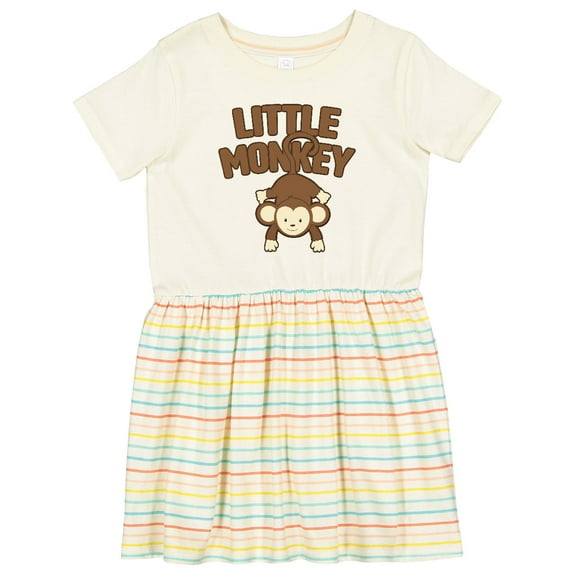 Inktastic Little Monkey Girls Toddler Dress