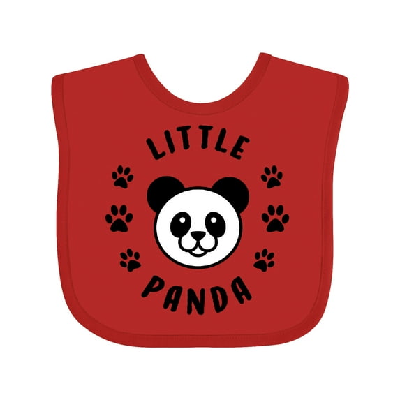 Inktastic Little Panda Boys or Girls Baby Bib