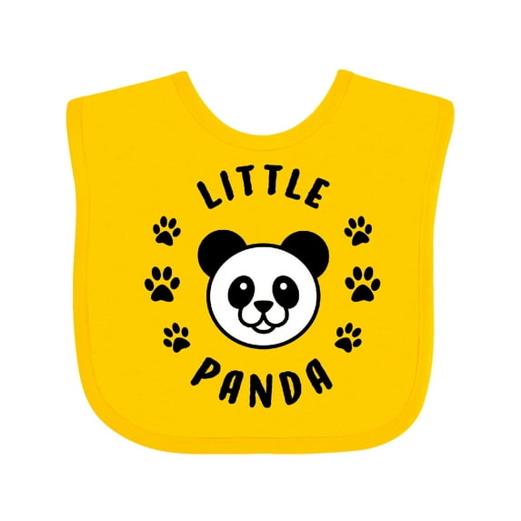 Inktastic Little Panda Boys or Girls Baby Bib