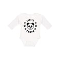 thumbnail image 1 of Inktastic Little Panda Boys or Girls Long Sleeve Baby Bodysuit, 1 of 5