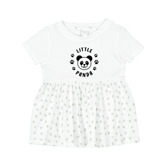 Inktastic Little Panda Girls Baby Dress