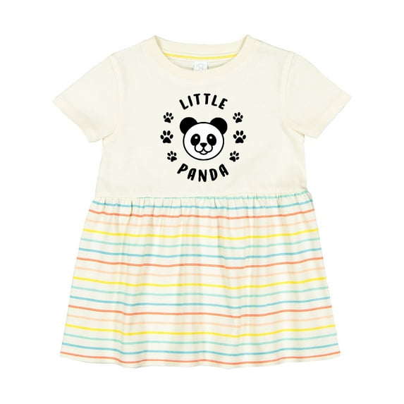 Inktastic Little Panda Girls Baby Dress