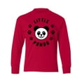 thumbnail image 1 of Inktastic Little Panda Long Sleeve Youth T-Shirt, 1 of 5