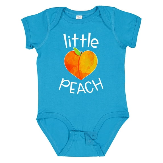 Inktastic Little Peach Cute Heart Shaped Peach Boys or Girls Baby Bodysuit