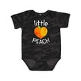 thumbnail image 1 of Inktastic Little Peach Cute Heart Shaped Peach Boys or Girls Baby Bodysuit, 1 of 5