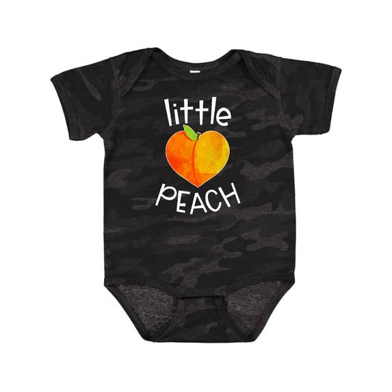 Inktastic Little Peach Cute Heart Shaped Peach Boys or Girls Baby Bodysuit