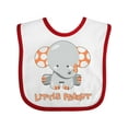 thumbnail image 1 of Inktastic Little Peanut Cute Baby Elephant Boys or Girls Baby Bib, 1 of 4