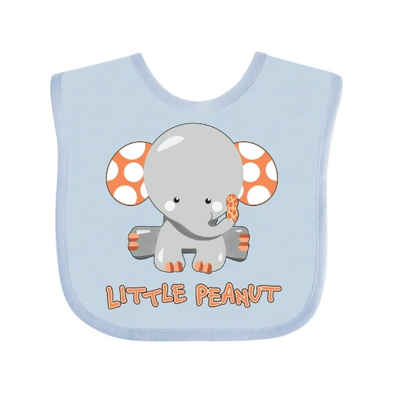 Inktastic Little Peanut Cute Baby Elephant Boys or Girls Baby Bib