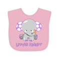 thumbnail image 1 of Inktastic Little Peanut Cute Baby Elephant Boys or Girls Baby Bib, 1 of 4
