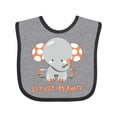 thumbnail image 1 of Inktastic Little Peanut Cute Baby Elephant Boys or Girls Baby Bib, 1 of 4