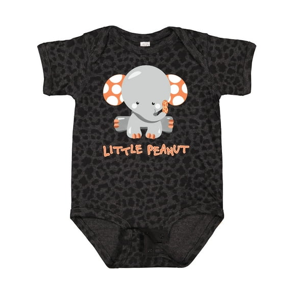 Inktastic Little Peanut Cute Baby Elephant Boys or Girls Baby Bodysuit