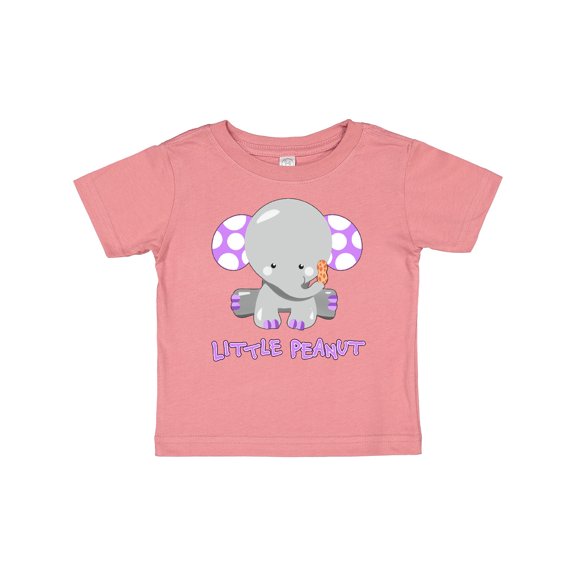 Inktastic Little Peanut Cute Baby Elephant Boys or Girls Baby T-Shirt