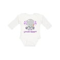thumbnail image 1 of Inktastic Little Peanut Cute Baby Elephant Boys or Girls Long Sleeve Baby Bodysuit, 1 of 5