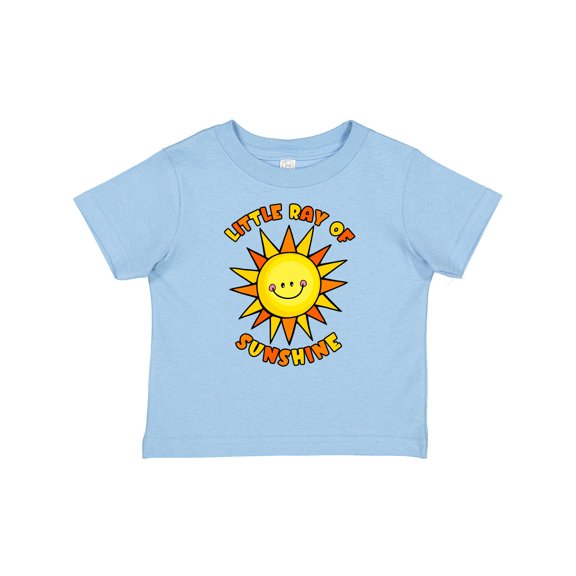 Inktastic Little Ray of Sunshine Cute Smiling Yellow and Orange Sun Boys or Girls Baby T-Shirt