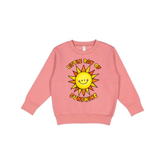 Inktastic Little Ray of Sunshine Cute Smiling Yellow and Orange Sun Toddler Sweatshirt