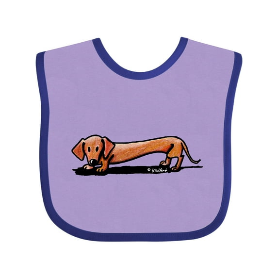 Inktastic Little Red Doxie Boys or Girls Baby Bib