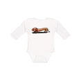 thumbnail image 1 of Inktastic Little Red Doxie Boys or Girls Long Sleeve Baby Bodysuit, 1 of 5