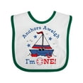 thumbnail image 1 of Inktastic Little Sailboat 1st Birthday Boys Baby Bib, 1 of 4