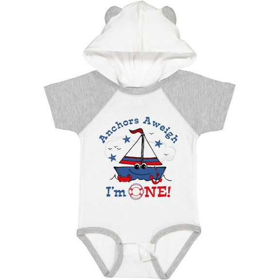 Inktastic Little Sailboat 1st Birthday Boys Baby Bodysuit