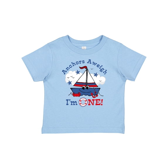 Inktastic Little Sailboat 1st Birthday Boys Baby T-Shirt