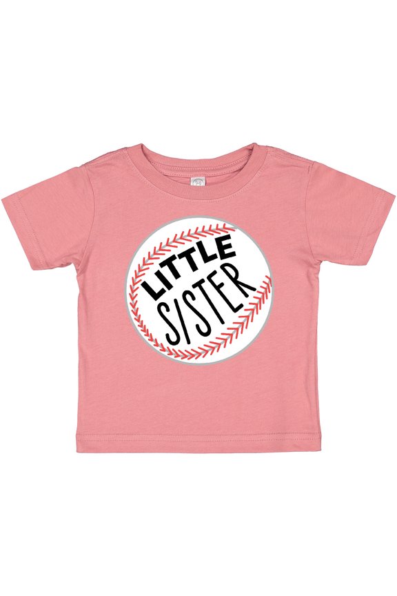 Little Sister Baseball Girls Baby T-Shirt