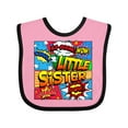 thumbnail image 1 of Inktastic Little Sister Comic Book Girls Baby Bib, 1 of 4