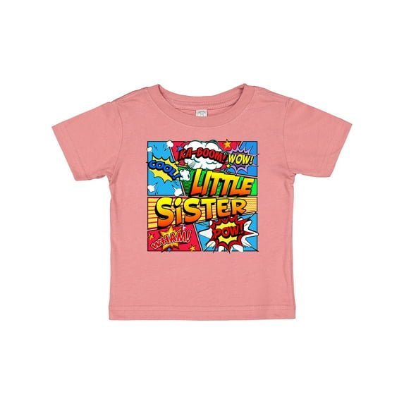 Inktastic Little Sister Comic Book Girls Baby T-Shirt