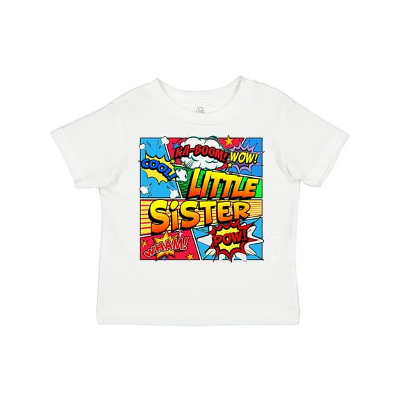 Inktastic Little Sister Comic Book Girls Toddler T-Shirt