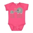 thumbnail image 1 of Inktastic Little Sister Elephant Girls Baby Bodysuit, 1 of 5