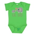 thumbnail image 1 of Inktastic Little Sister Elephant Girls Baby Bodysuit, 1 of 5
