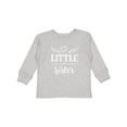 thumbnail image 1 of Inktastic Little Sister Gift Girls Long Sleeve Toddler T-Shirt, 1 of 5