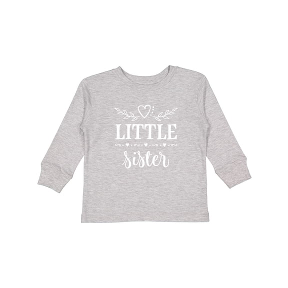 Inktastic Little Sister Gift Girls Long Sleeve Toddler T-Shirt